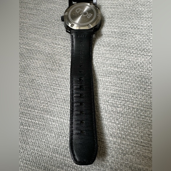 Movado Bold - Authentic- Black Genuine Leather Strap - Picture 7 of 9